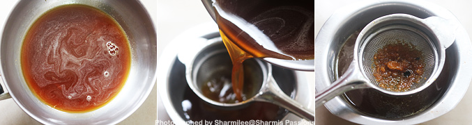filter jaggery syrup