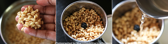 How to make Whole Wheat Milk Porridge for Babies - Step2
