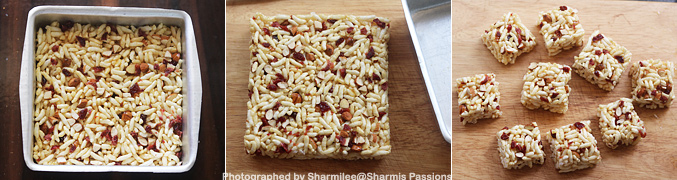 How to make Puffed Rice Snack Bar - Step6