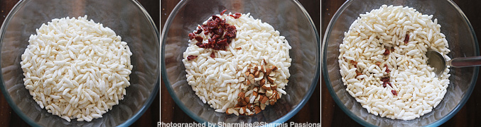 How to make Puffed Rice Snack Bar - Step1