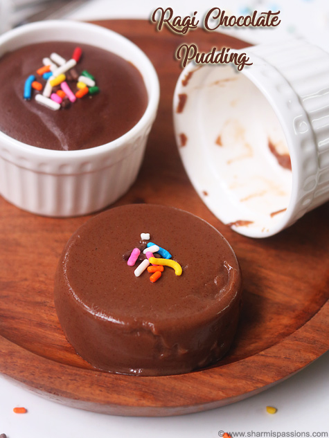 ragi chocolate pudding recipe