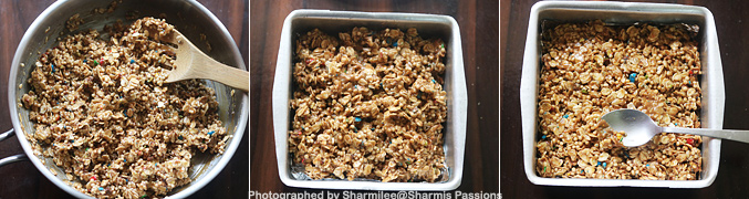 How to make M and M Granola Bars - Step7