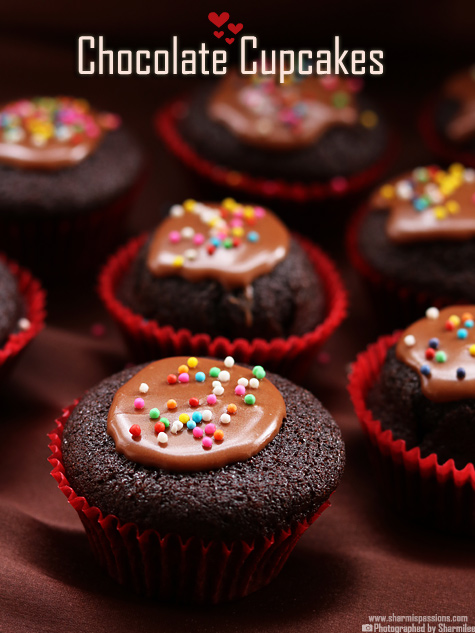 Eggless Chocolate Cupcake Recipe