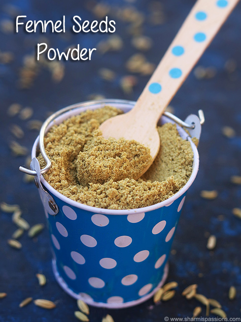 fennel seeds powder recipe