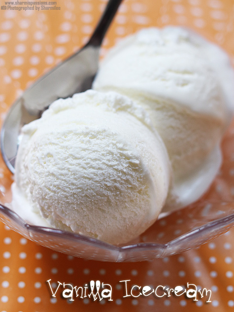 Vanilla icecream recipe