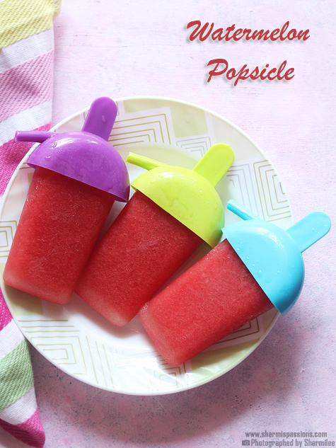 Watermelon popsicle recipe