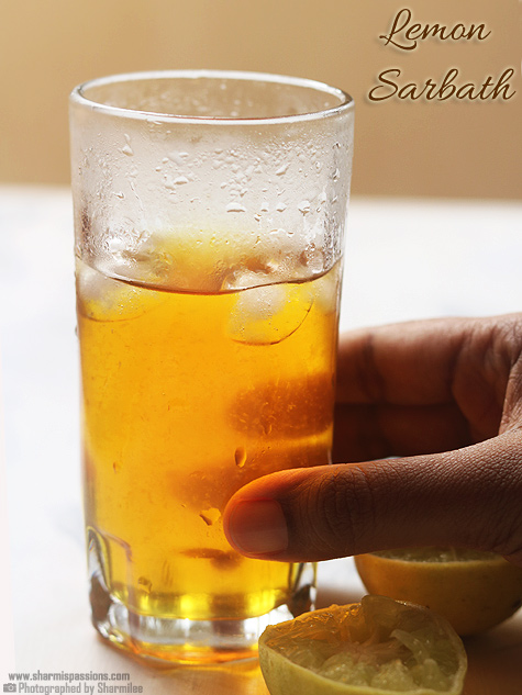 Nannari lemon sarbath recipe
