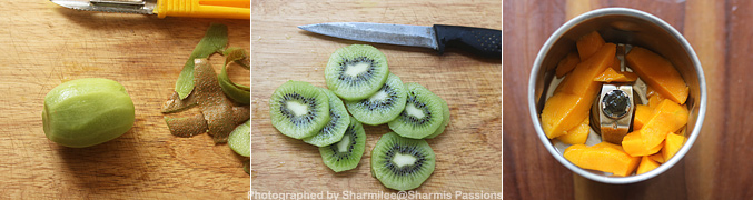 How to make Mango watermelon kiwi popsicle recipe - Step2