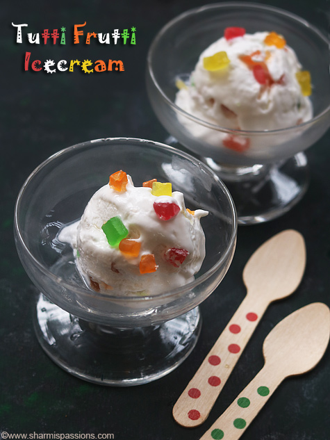 tutti frutti icecream recipe