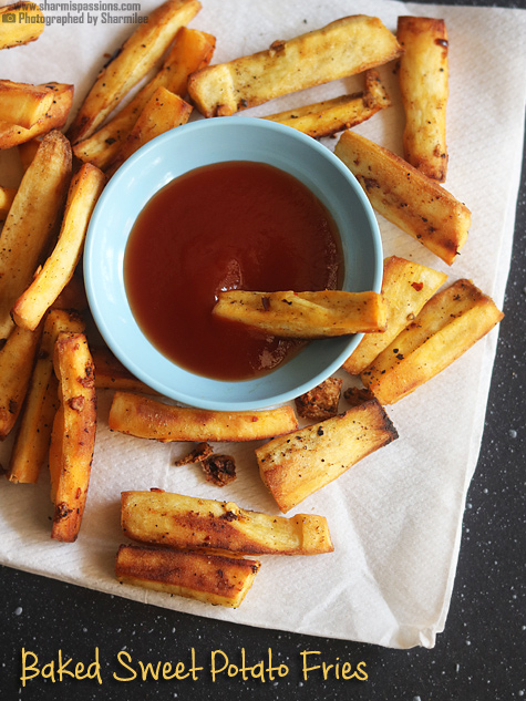 Baked sweet potato fries recipe