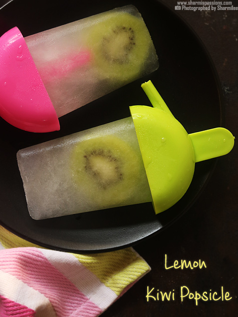 Lemon kiwi popsicles recipe