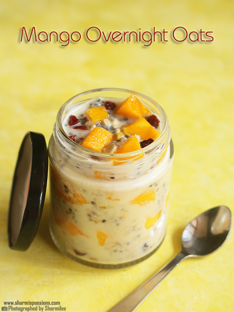 Mango overnight oats recipe
