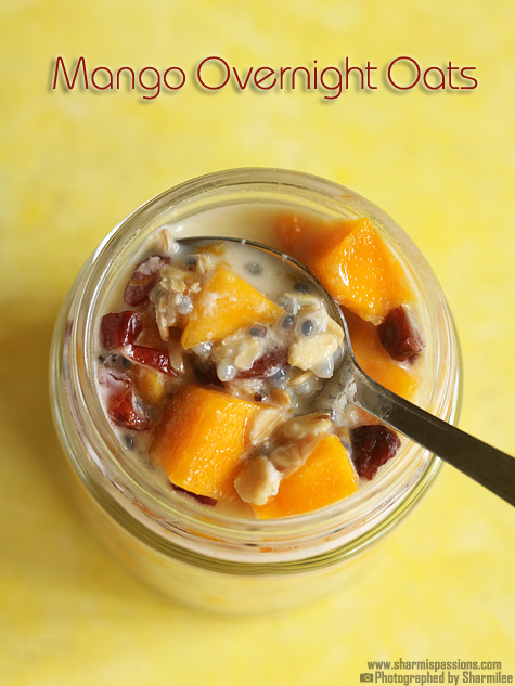 Mango overnight oats recipe