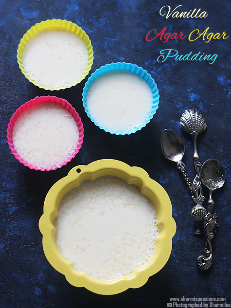 Vanilla agar agar pudding recipe