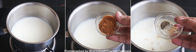 How to make Sukku milagu paal recipe - Step2