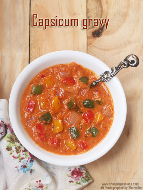 capsicum gravy recipe
