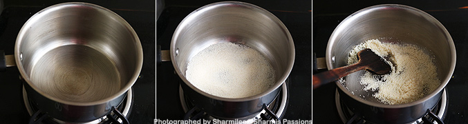 How to make Sooji porridge recipe for babies - Step1