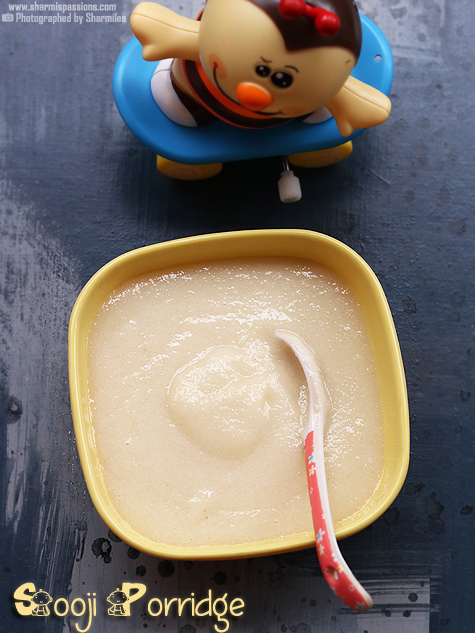 Sooji porridge recipe for babies