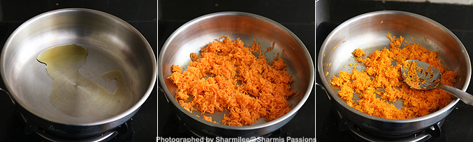How to make carrot laddu recipe - Step1