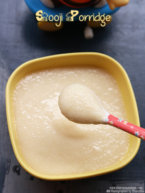 Sooji porridge recipe for babies