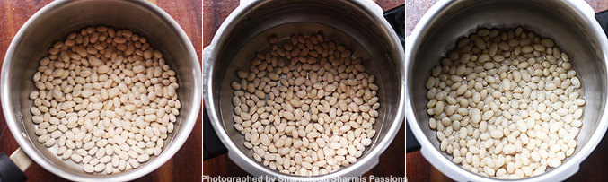 How to make butter beans sundal recipe - Step1