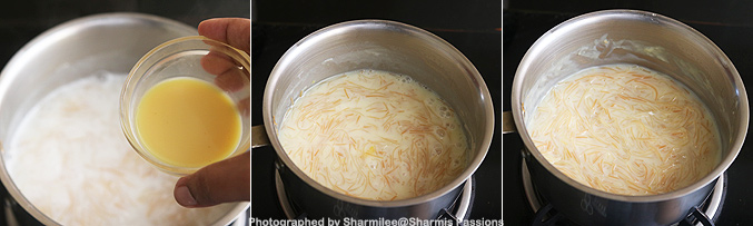 How to make vermicelli custard payasam recipe - Step1