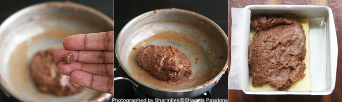 How to make vanilla chocolate burfi recipe - Step8