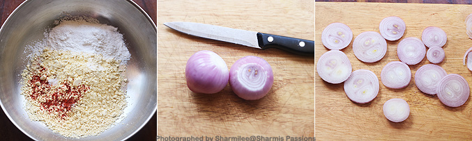 How to make onion bajji recipe - Step2