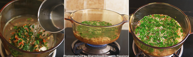 How to make murungai keerai soup recipe - Step6