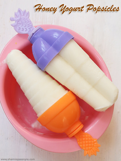 honey yogurt popsicles recipe