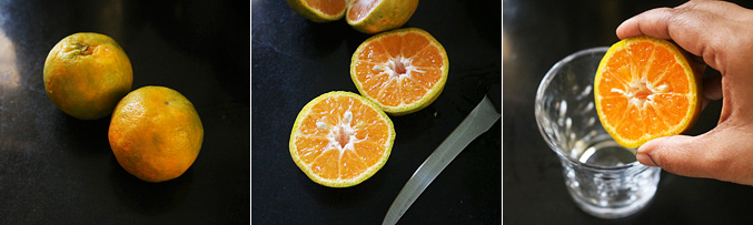 How to make orange sarbath recipe - Step1