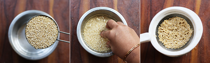 How to cook quinoa recipe - Step1