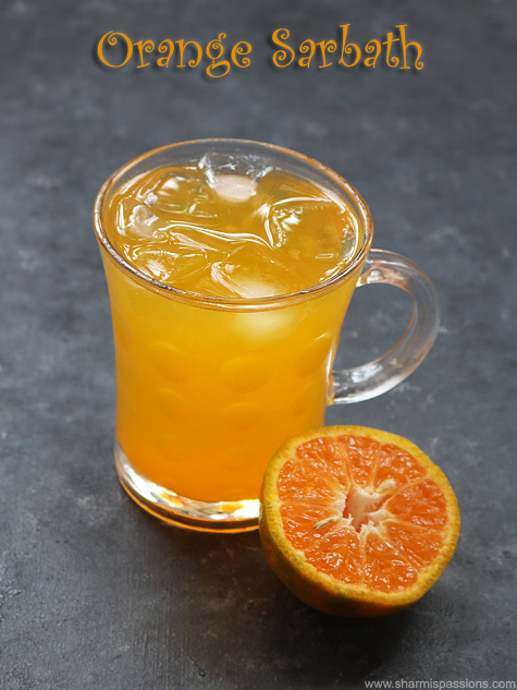 orange sarbath recipe
