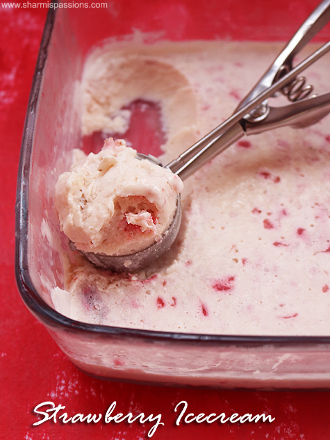 no churn strawberry icecream recipe