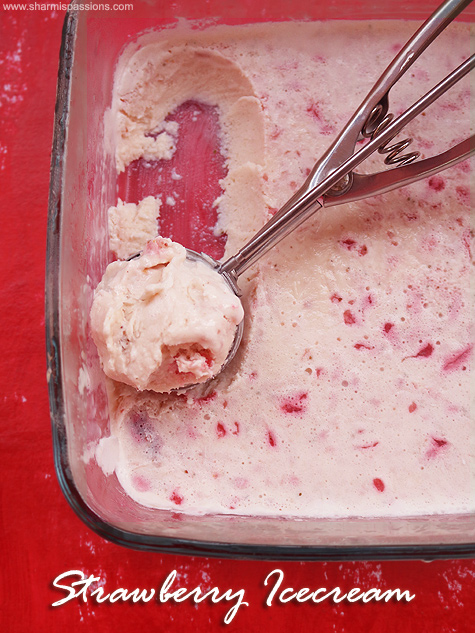 no churn strawberry icecream recipe