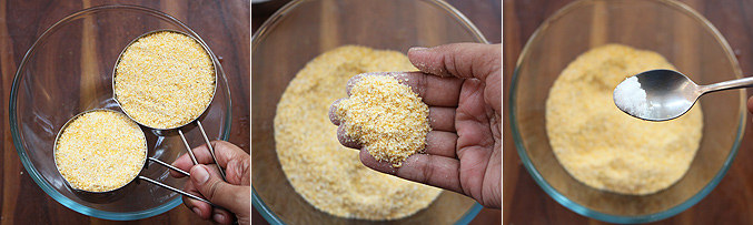 How to make broken corn puttu recipe - Step1