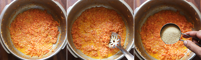How to make pressure cooker gajar halwa recipe - Step5