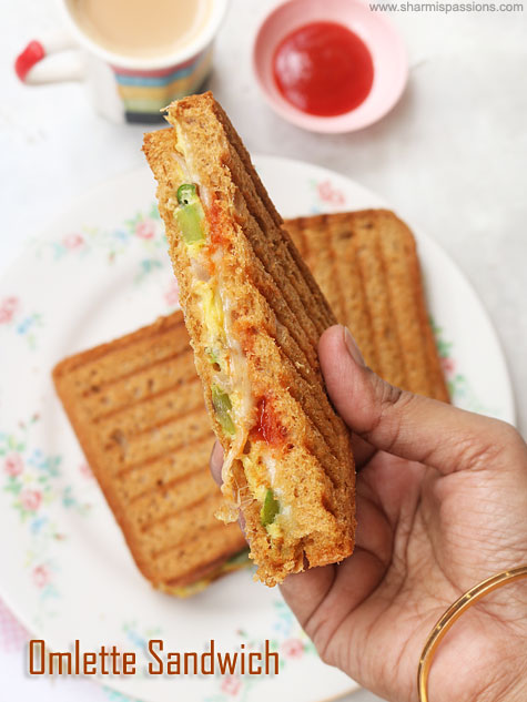 egg omelette sandwich recipe