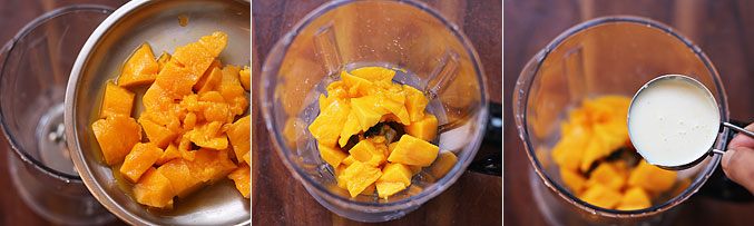 How to make no cook mango kulfi recipe - Step1
