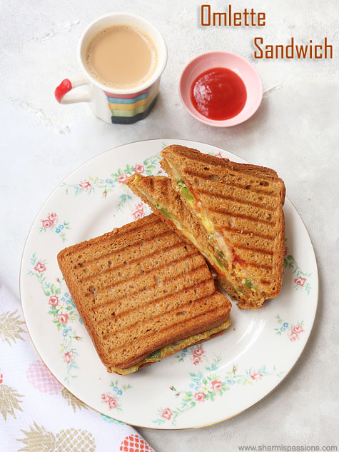 egg omelette sandwich recipe