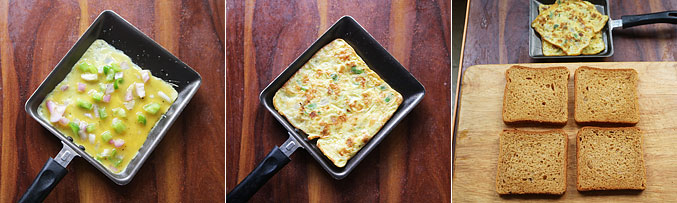 How to make travel recipe idea bread omelette - Step2