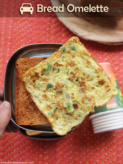 travel recipe idea bread omelette