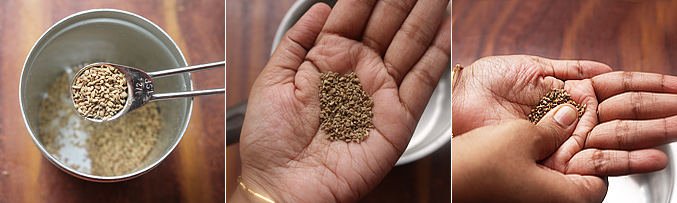 How to make ajwain water for babies - Step1