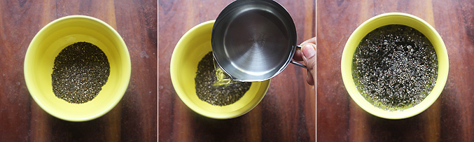 How to bloom chia seeds - Step1