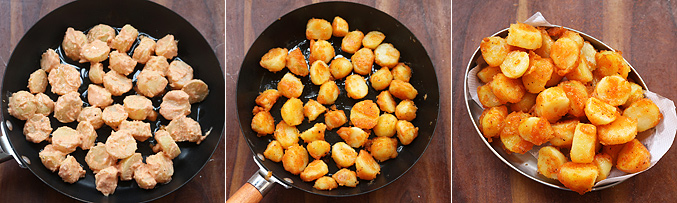 How to make baby potato manchurian recipe - Step5