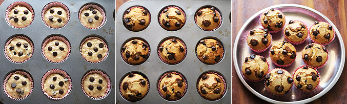How to make whole wheat choco chip muffins recipe - Step7