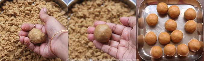 How to make peanut sesame ladoo recipe - Step8