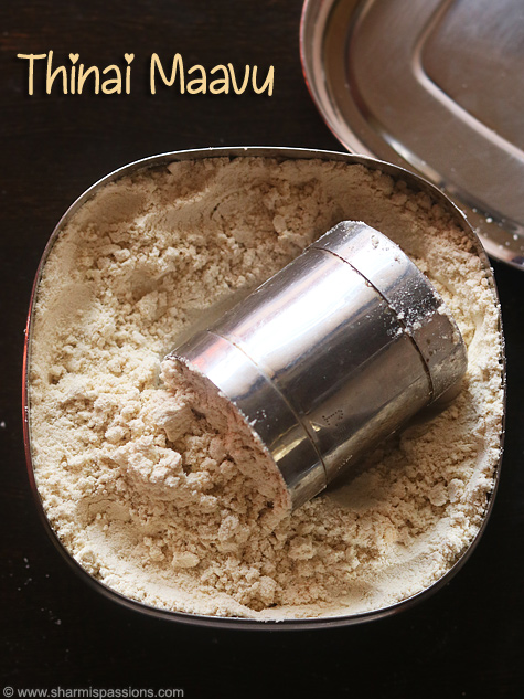 foxtail millet flour recipe
