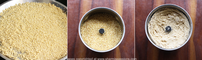 How to make foxtail millet flour recipe - Step1