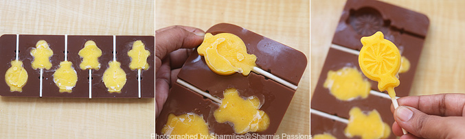 2 pcs caramelos mango helado con forma de 4 molde para un total de 8 orificios eislolly de 